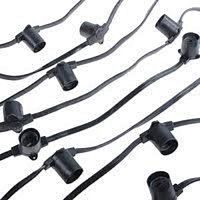 Гирлянда Белт-лайт Luazon Lighting 500 патронов шаг 20см Е27 IP65 Черный (100м) картинка 